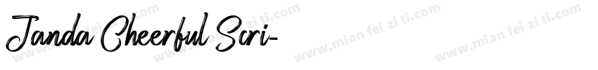 Janda Cheerful Scri字体转换
